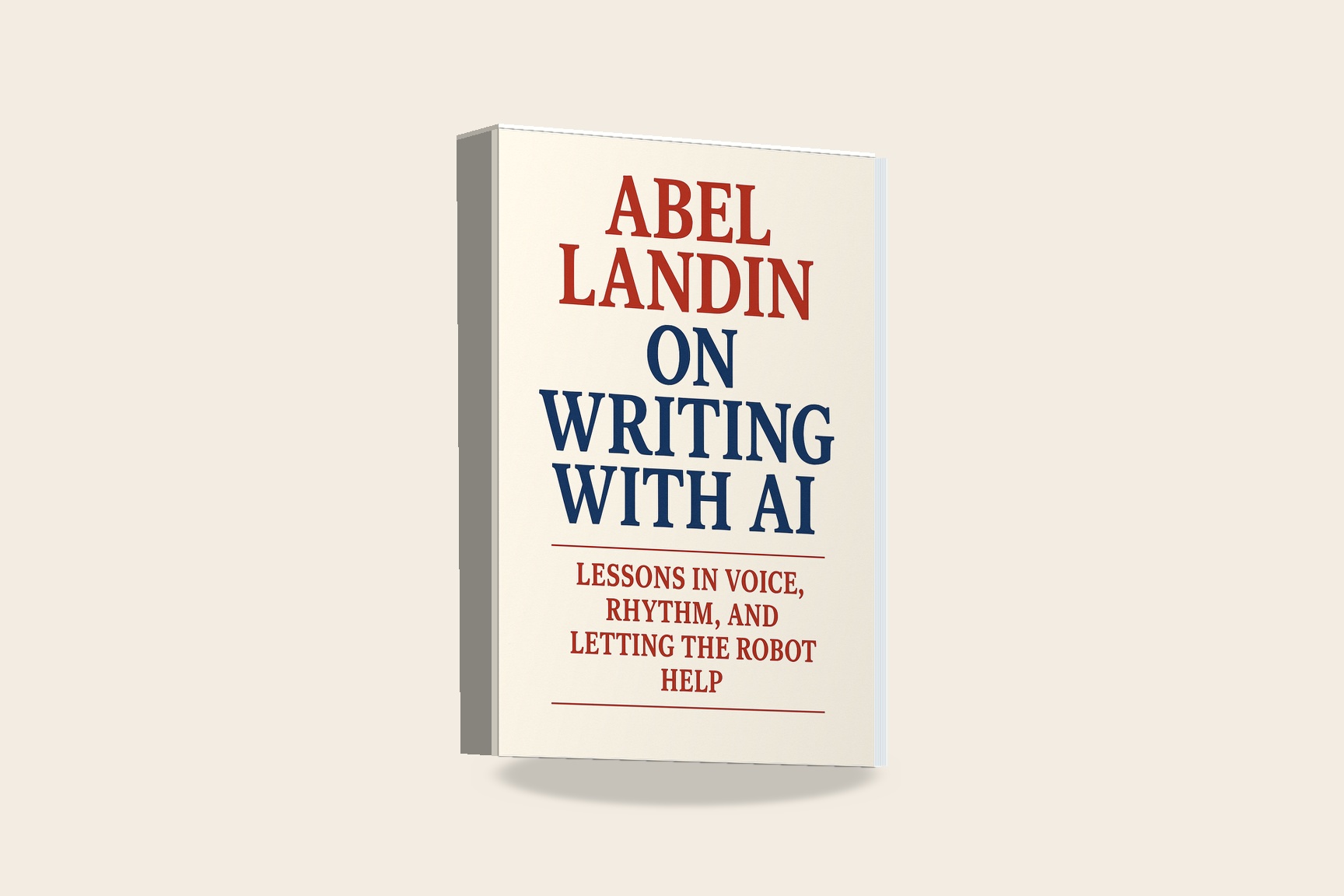 Cover of On Writing with AI by Abel Landin